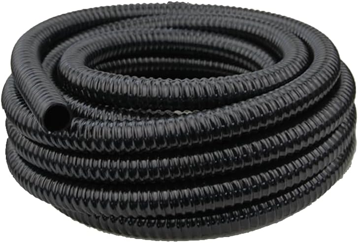 Poolzilla 20’ FT Corrugated Pond Hose - 3/4’’ Inch ID, Flexible Reinforced Water Tubing for Aquariums, Pool Maintenance, Ponds, Fountains, Gardens, and other Aquatic Features - Image 1